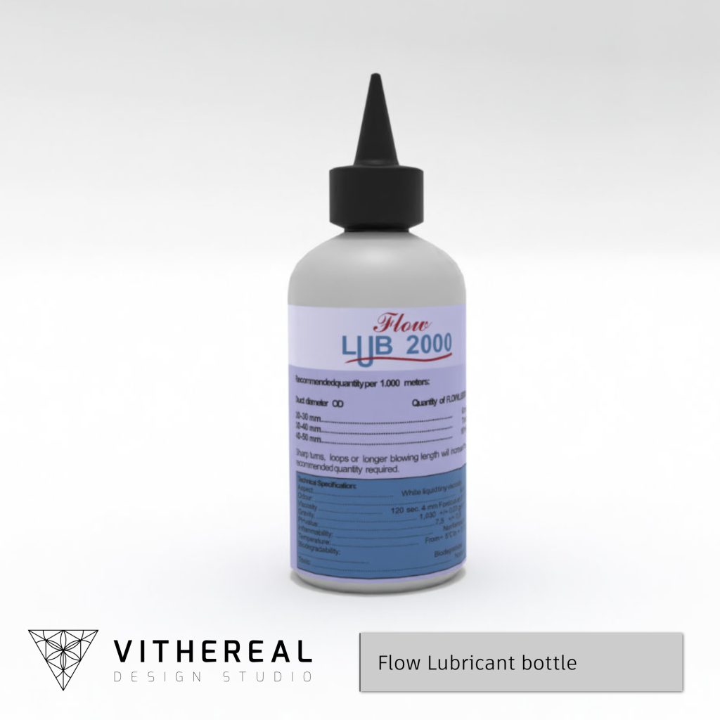 Low poly 3D model of a bottle of engineering lubricant #vithereal #vithereal3d #deutschetelekom